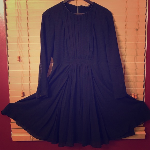 Black Silk Dress - Picture 1 of 4